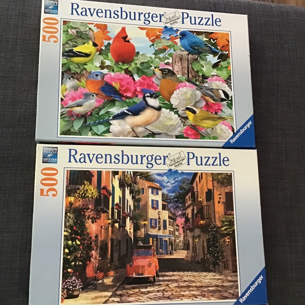 2 Ravensburg 500 piece Puzzles